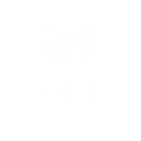 Logo for Roers Companies featuring a stylized building icon above the text.